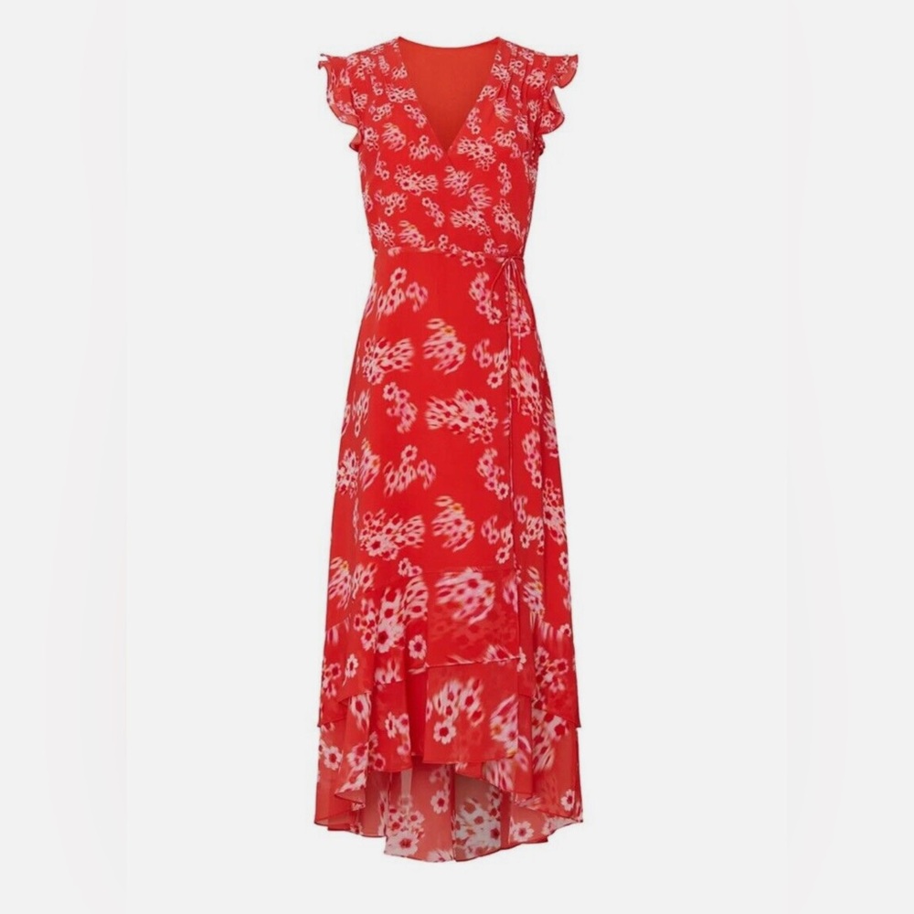 All Saints Floral Red Women's Dress